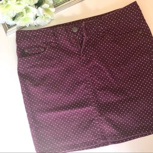 FINAL SALE! H&M Polka Dot Denim Skirt ➰